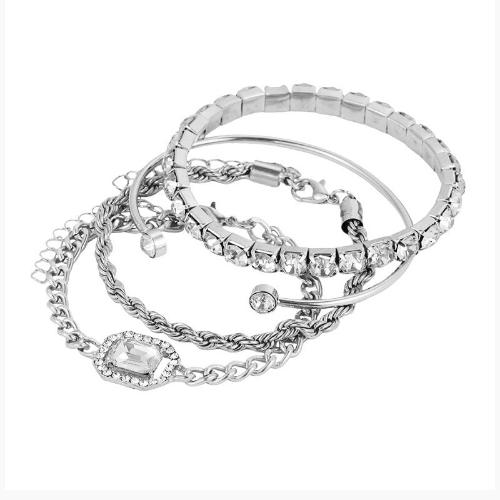 4 Pcs Crystal Bracelet Set