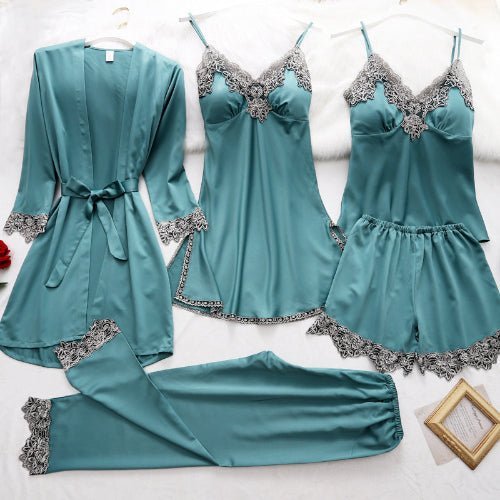 5pcs Women Kimono Robes Set