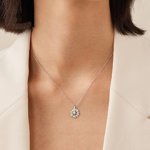 925 Silver Necklace| Snowflake