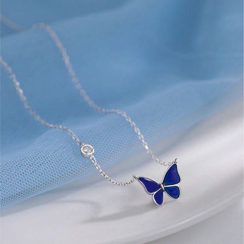 925 Sliver Necklace|Butterfly