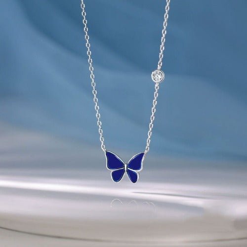 925 Sliver Necklace|Butterfly