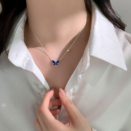 925 Sliver Necklace|Butterfly