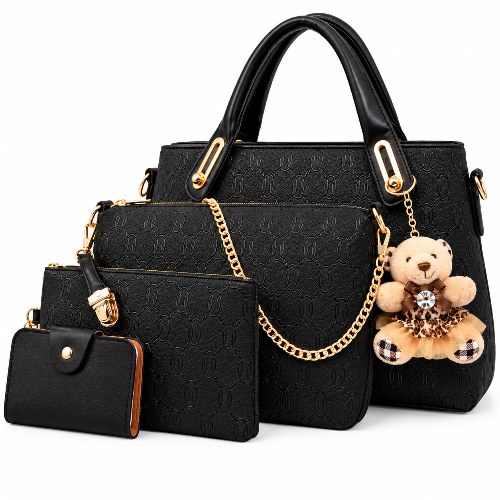 Women's 4-Piece Handbag Set – Matching Bags