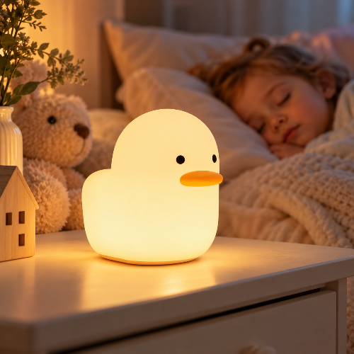 Veilleuse canard – Lampe LED chaleureuse pour enfants