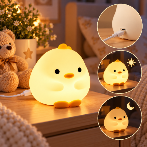 Veilleuse Canard | Lampe pour enfants rechargeable à commande tactile