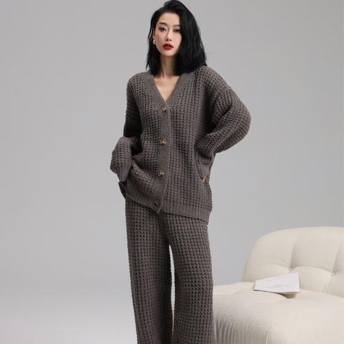 Pajamas Women's Long-sleeved Cardigan Soft Casual Suit - kidsmodelista