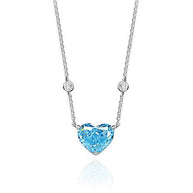 Blue Heart Necklace