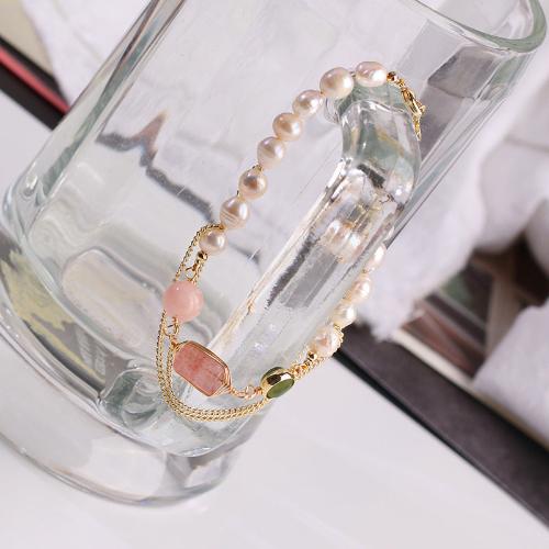 Freshwater Pearl Crystal Bracelet