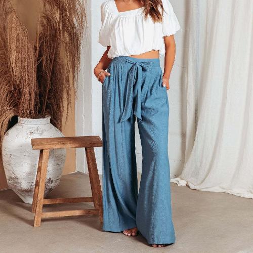 High Waist Wide Leg Pants