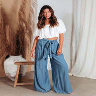 High Waist Wide Leg Pants