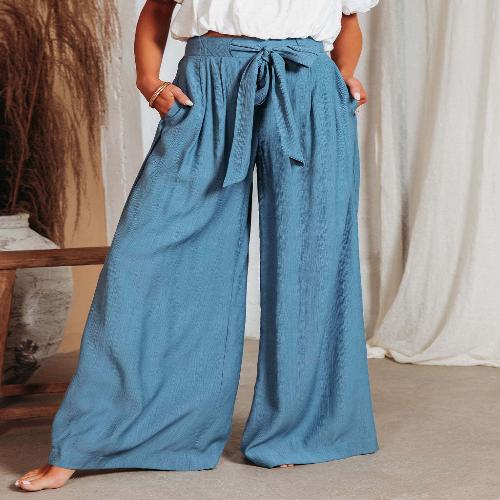 High Waist Wide Leg Pants