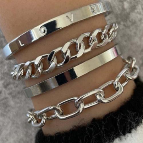 Hollow Chain Bracelet Set