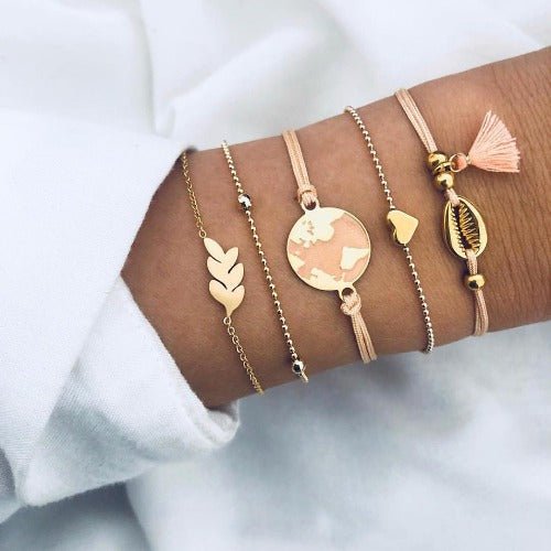 Love Map Bracelet Set