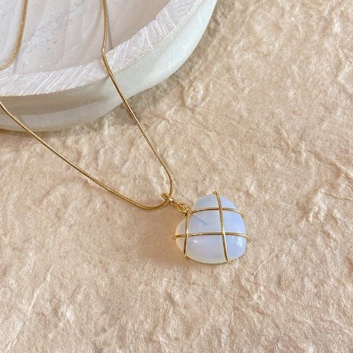 Necklace |Heart Moonstone