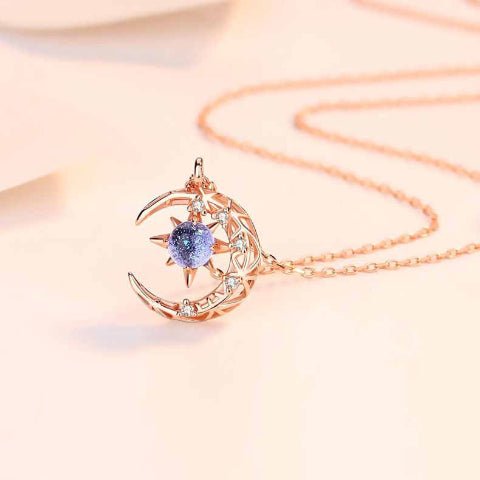 Star And Moon Necklace