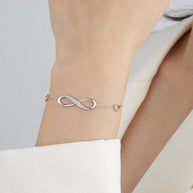 Sterling Silver Infinity Bracelet