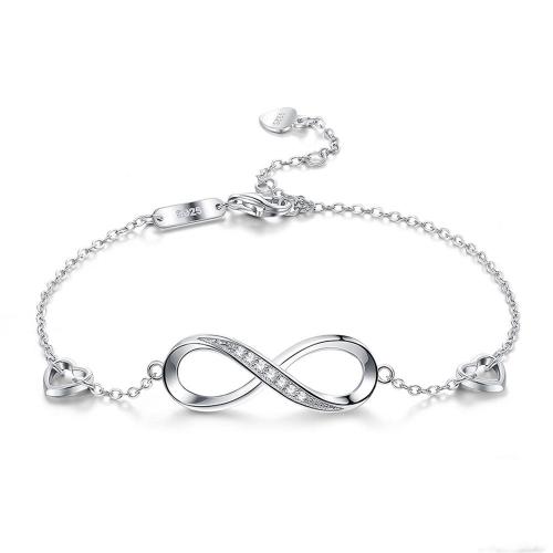 Sterling Silver Infinity Bracelet