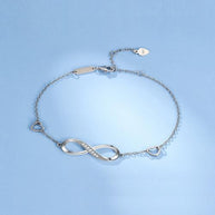 Sterling Silver Infinity Bracelet