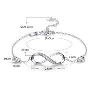 Sterling Silver Infinity Bracelet