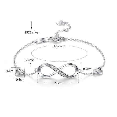 Sterling Silver Infinity Bracelet